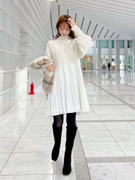 長澤 実果さん(レディース・160cm)の冬コーディネート