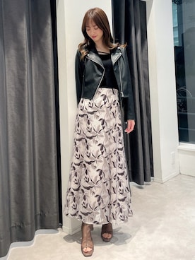 長澤 実果さん（レディース・160cm）の春コーディネート