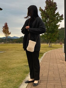 「アイテム（バレエシューズ）」を使った、honokaさん（レディース・169cm・10代）の秋コーディネート
