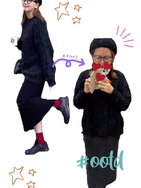 「Honeys（ハニーズ）のアイテム」を使った、miki ❤︎さん（レディース・162cm）の冬コーディネート