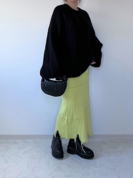 「THE ROW（ザロウ）のTHE ROW Zipped Boot I（ブーツ）」を使った、eriiicaさん（レディース・158cm）の春コーディネート