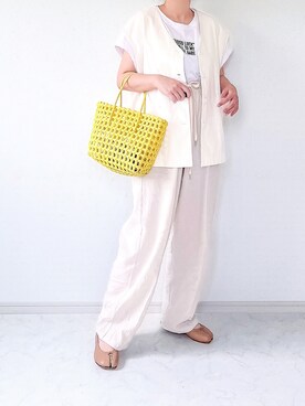 「CANAL JEAN（キャナルジーン）のアイテム（その他アウター）」を使った、eriiicaさん（レディース・158cm）の春コーディネート