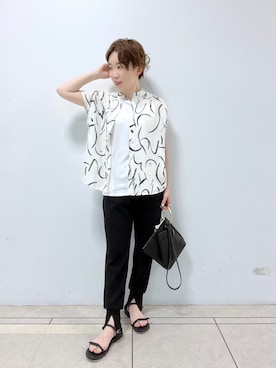 「RIVEDROITE」｜「アイテム（スウェットパンツ）」を使った、☺︎いこまい☺︎さん（レディース・153cm）の春コーディネート