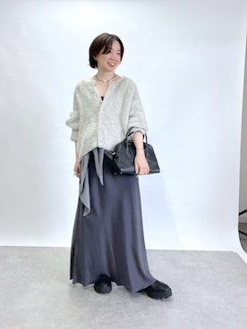 「アイテム（ストール/ショール）」を使った、☺︎いこまい☺︎さん（レディース・153cm）の秋コーディネート