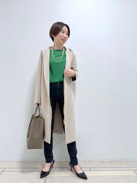 「RIVEDROITE」｜「アイテム（その他アウター）」を使った、☺︎いこまい☺︎さん（レディース・153cm）の冬コーディネート