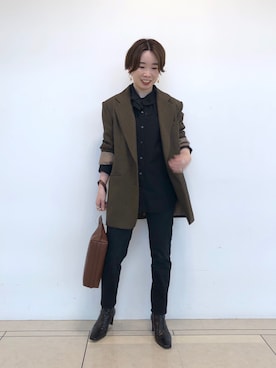 「ヤヌーク」｜「アイテム（アクセサリー）」を使った、☺︎いこまい☺︎さん（レディース・153cm）の秋コーディネート