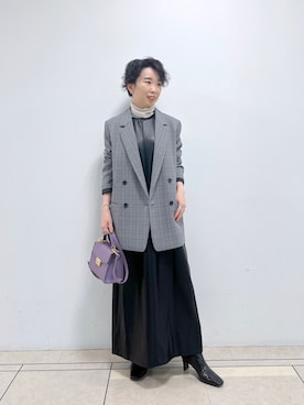 「RIVEDROITE」｜「アイテム（ワンピース/ドレス）」を使った、☺︎いこまい☺︎さん（レディース・153cm）の秋コーディネート