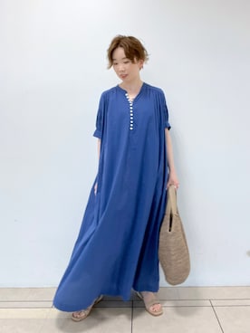 「RIVEDROITE」｜「アイテム（ワンピース/ドレス）」を使った、☺︎いこまい☺︎さん（レディース・153cm）の春コーディネート
