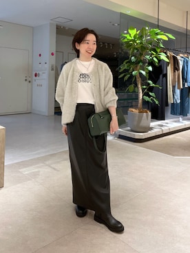 「RIVE DROITE（リヴドロワ）のアイテム（ショルダーバッグ）」を使った、☺︎いこまい☺︎さん（骨格ストレート・レディース・153cm）の秋コーディネート