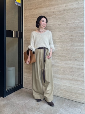 「アイテム（チノパンツ）」を使った、☺︎いこまい☺︎さん（レディース・153cm）の秋コーディネート