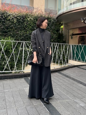 「アイテム（ボストンバッグ）」を使った、☺︎いこまい☺︎さん（レディース・153cm）の秋コーディネート
