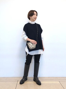 「pelleterno（ペレテルノ）のアイテム（ブーツ）」を使った、☺︎いこまい☺︎さん（レディース・153cm）の夏コーディネート