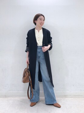「RIVEDROITE」｜「アイテム（その他アウター）」を使った、☺︎いこまい☺︎さん（レディース・153cm）の秋コーディネート
