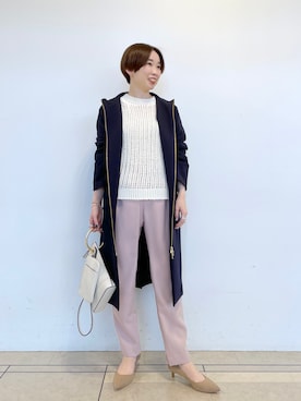 「RIVEDROITE」｜「アイテム（その他アウター）」を使った、☺︎いこまい☺︎さん（レディース・153cm）の冬コーディネート