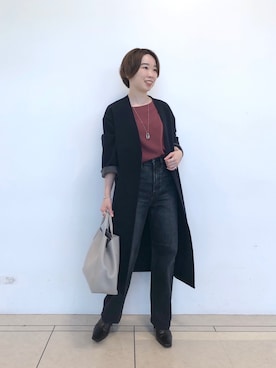 「RIVEDROITE」｜「アイテム（その他アウター）」を使った、☺︎いこまい☺︎さん（レディース・153cm）の秋コーディネート