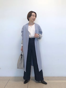「RIVEDROITE」｜「アイテム（その他アウター）」を使った、☺︎いこまい☺︎さん（レディース・153cm）の秋コーディネート