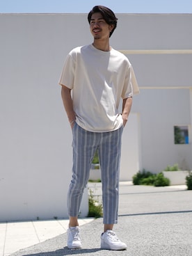 「JOKER（ジョーカー）のアイテム」を使った、jokerスタッフさん（メンズ・180cm）の夏コーディネート