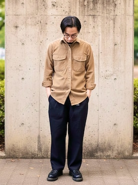 「Dickies（ディッキーズ）のアイテム」を使った、zweiさん（メンズ・167cm）の冬コーディネート