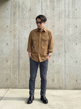 「EDWIN（エドウィン）のアイテム」を使った、zweiさん（メンズ・167cm）の春コーディネート