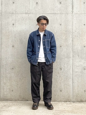 「GLOSTER（グロスター）のアイテム（ジャケット/アウター）」を使った、zweiさん（メンズ・167cm）の春コーディネート