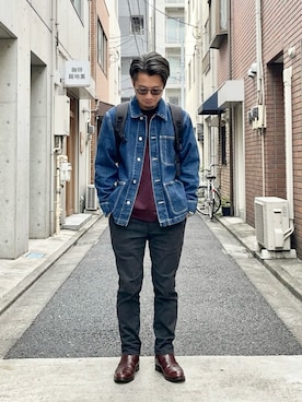 「EDWIN（エドウィン）のアイテム（パンツ）」を使った、zweiさん（メンズ・167cm）の春コーディネート