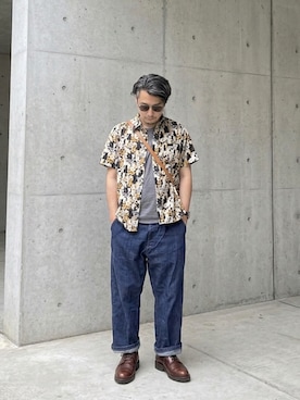 「Lee（リー）のアイテム」を使った、zweiさん（メンズ・167cm）の春コーディネート