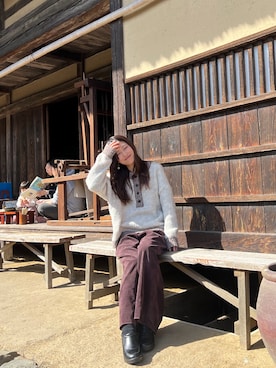 「Java（ジャバ）のアイテム」を使った、Chihiro さん（レディース・158cm）の冬コーディネート