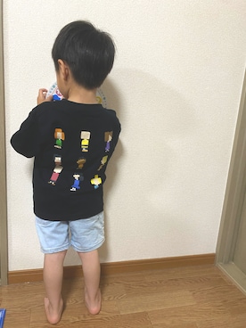 「ピーナッツ(PEANUTS)」｜scmamさん（キッズ・100cm）の夏コーディネート
