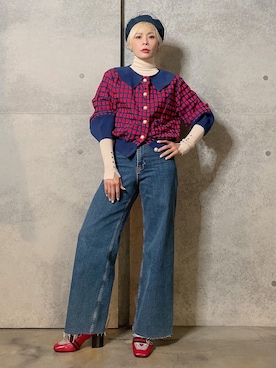 「chanel」｜「アイテム（ブルゾン）」を使った、Joycechangさん（レディース・163cm）の冬コーディネート
