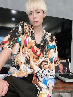 「pattern shirt」｜Joycechangさん（レディース・163cm）の夏コーディネート