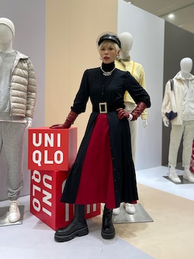 「chic」｜「アイテム（シャツワンピース）」を使った、Joycechangさん（レディース・163cm）の冬コーディネート