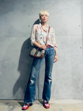 「pattern shirt」｜Joycechangさん（レディース・163cm）の夏コーディネート