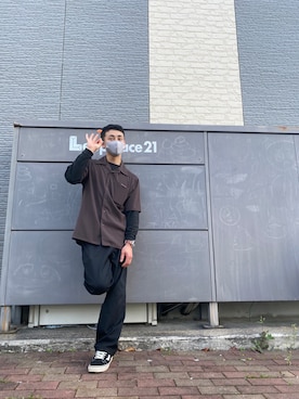 「ヒラキ（ヒラキ）のアイテム（トップス）」を使った、こぅきさん（メンズ・172cm）の春コーディネート