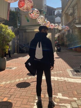 「AES（エーイーエス）のアイテム」を使った、yzさん（メンズ・178cm）の春コーディネート