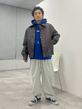 「niko and...（ニコアンド）のアイテム（その他アウター）」を使った、Kou_saitohさん（メンズ・166cm）の冬コーディネート
