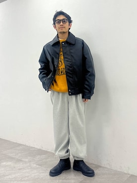 「niko and...（ニコアンド）のアイテム（その他アウター）」を使った、Kou_saitohさん（メンズ・166cm）の冬コーディネート