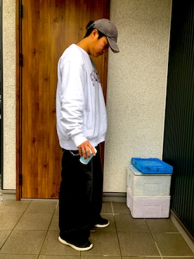 「アイテム（キャップ）」を使った、kamonbaybeさん（メンズ・179cm・30代）の冬コーディネート