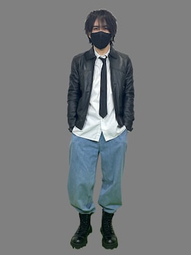 「アイテム（フォーマルスーツ/小物）」を使った、りゅう君さん（メンズ・170cm）の冬コーディネート