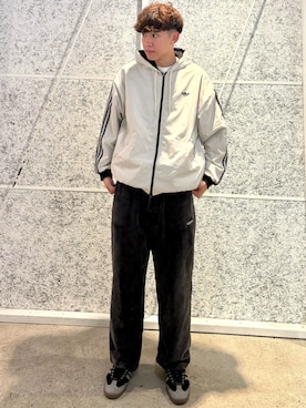 「adidas originals」｜「アイテム（ブルゾン）」を使った、NYさん（メンズ・180cm）の秋コーディネート