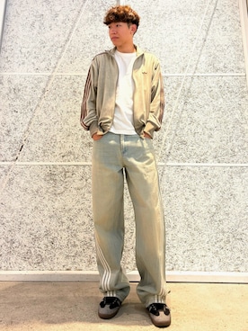 「アイテム（ジャージ）」を使った、NYさん（メンズ・180cm）の秋コーディネート