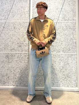 「アイテム（ジャージ）」を使った、NYさん（メンズ・180cm）の秋コーディネート