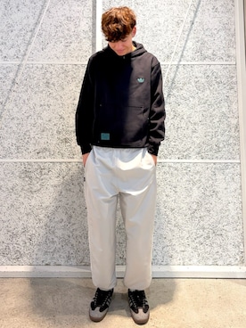 「adidas（アディダス）のSAMBA OG / アディダスオリジナルス adidas Originals（スニーカー）」を使った、NYさん（メンズ・180cm）の秋コーディネート