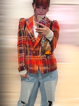 「アイテム（テーラードジャケット）」を使った、Pko☆さん（レディース・158cm）の秋コーディネート