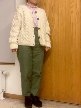 「アイテム（トップス）」を使った、fukumorihiromiさん（レディース・148cm・50代）の冬コーディネート