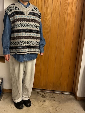 「アイテム（オールインワン・サロペット）」を使った、fukumorihiromiさん（レディース・148cm）の冬コーディネート