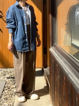 「シンプルコーデ」｜fukumorihiromiさん（レディース・148cm・40代）の秋コーディネート