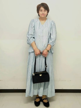 「SOUP（スープ）のアイテム」を使った、メイポンさん（レディース・154cm）の春コーディネート