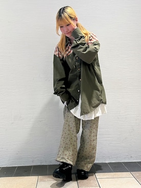 「ESPERANZA（エスペランサ）のキルティングスニーカー（スニーカー、ブラック系）」を使った、miyuさん（レディース・150cm）の春コーディネート