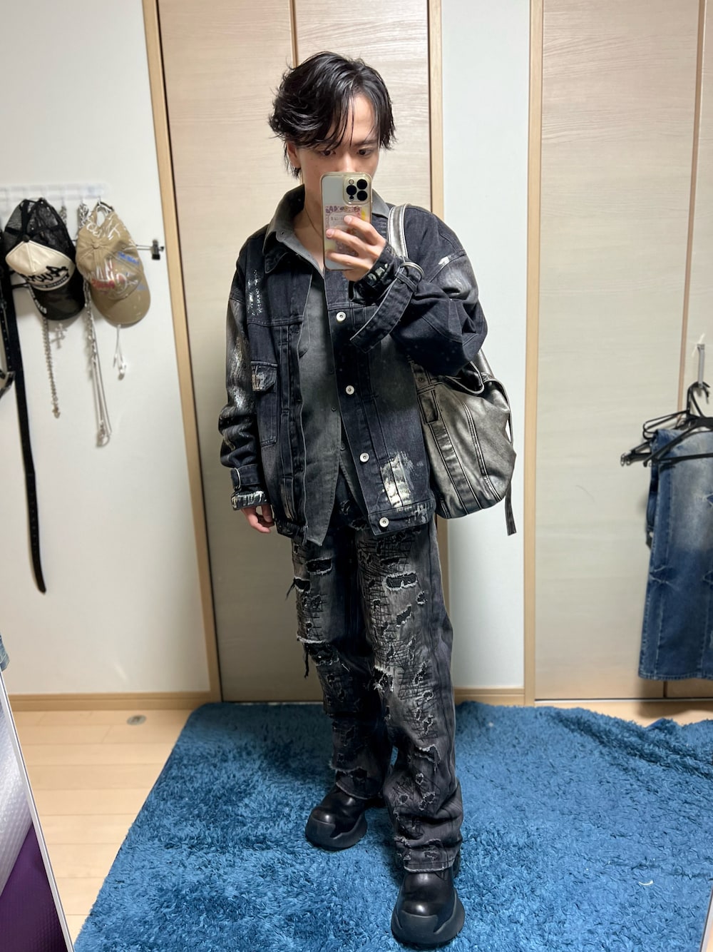 GRANCY】High Damage Straight Denim Pants / ハイダメージストレート