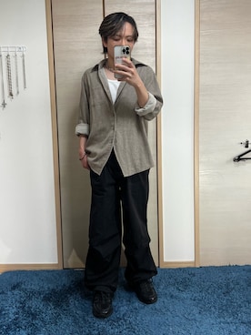 「ADAMASTE（アダマスト）のアイテム」を使った、Haruさん（メンズ・160cm）の春コーディネート